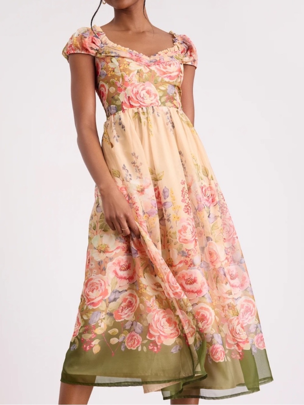 Lulus Floral Dress(size XL)EUC